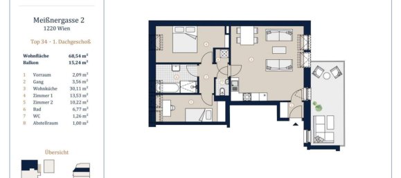 3-salle Appartement à Vienna, Austria No. 239516 19