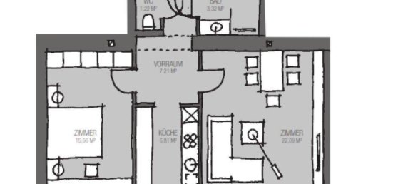 Apartamento de 2 divisões em Leopoldstadt, Austria N.º 115746 8