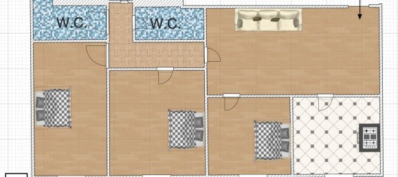 Квартира с 4 спальнями в Рим, Италия № 377744 24