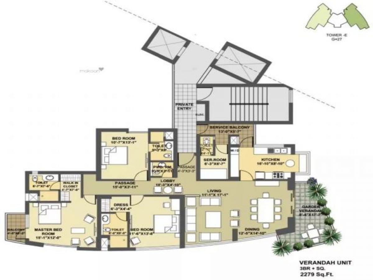 3 bedrooms House in Gurgaon, India No. 48918