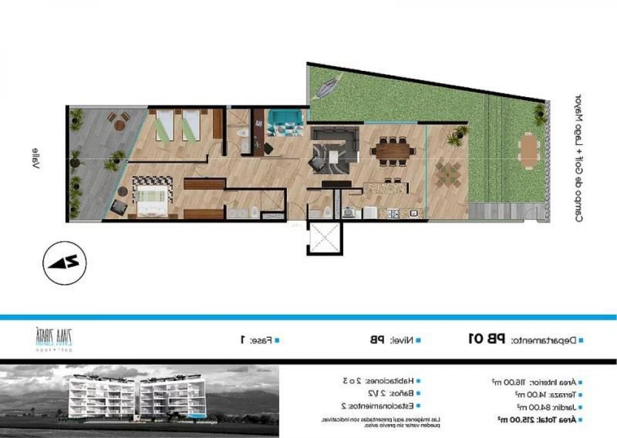 3 chambres Appartement à Queretaro, Mexico No. 176360