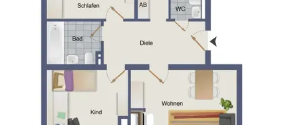 2 غرف نوم شقة في Wesel, Germany رقم 274566 14