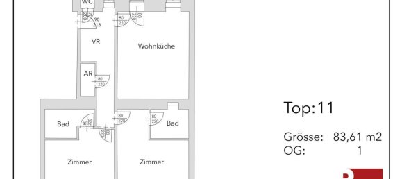 3-salle Appartement à Margareten, Austria No. 116040 2