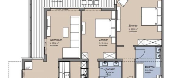 Apartamento de 3 habitaciónes en Zell am See, Austria No. 184772 28