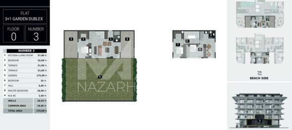 Wohnung 1+1 in Alanya, Turkey, Nr. 14444 30