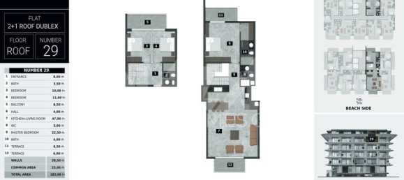 Wohnung 1+1 in Alanya, Turkey, Nr. 14444 25