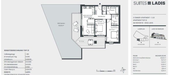 3 rooms Apartment in Serfaus, Austria No. 116543 5