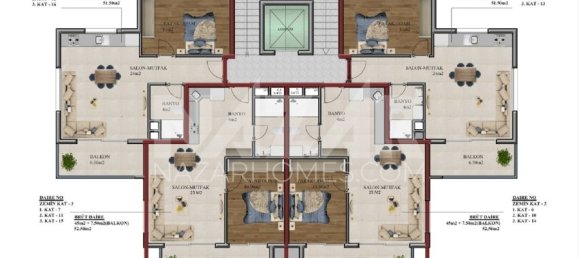 شقة 2+1 في Alanya, Turkey رقم 14409 8