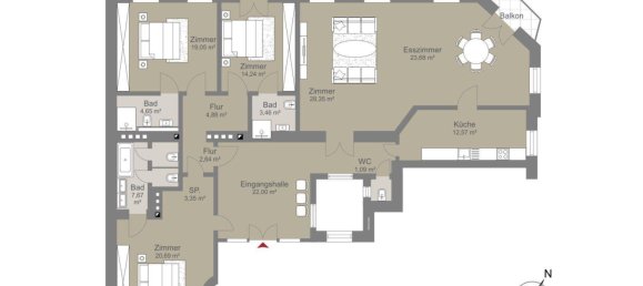 4 rooms Apartment in Mariahilf, Austria No. 199630 4