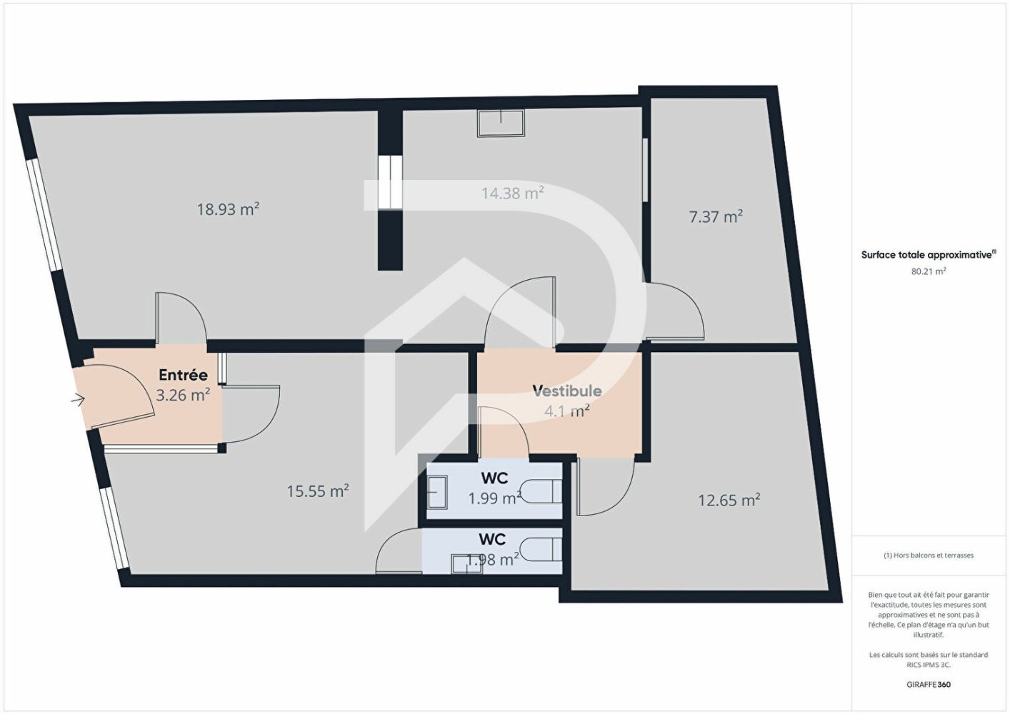 Gewerbliche Immobilie in Saint-Barthelemy-de-Vals, France 80m², Nr. 242221
