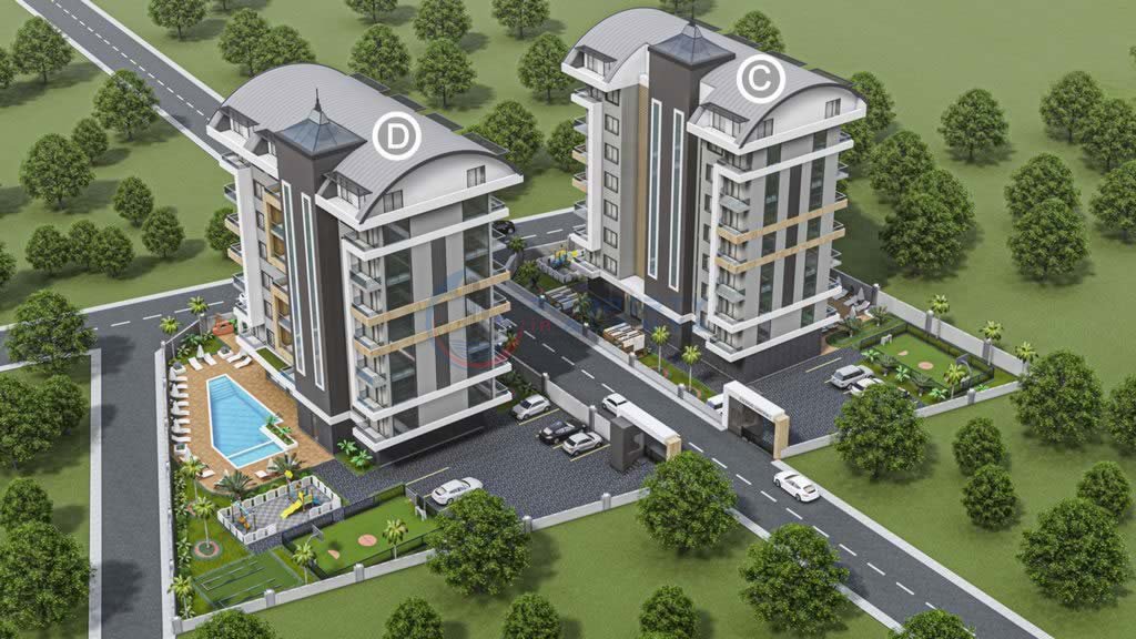 Квартира 1+1 в Аланья, Турция № 47123