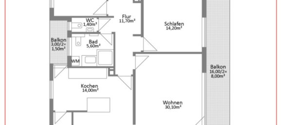 Квартира с 4 комнатами в Восточный Альб, Германия № 5157 15