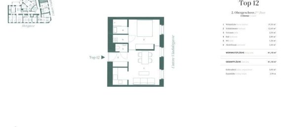 Apartamento de 2 habitaciónes en Vienna, Austria No. 176986 13