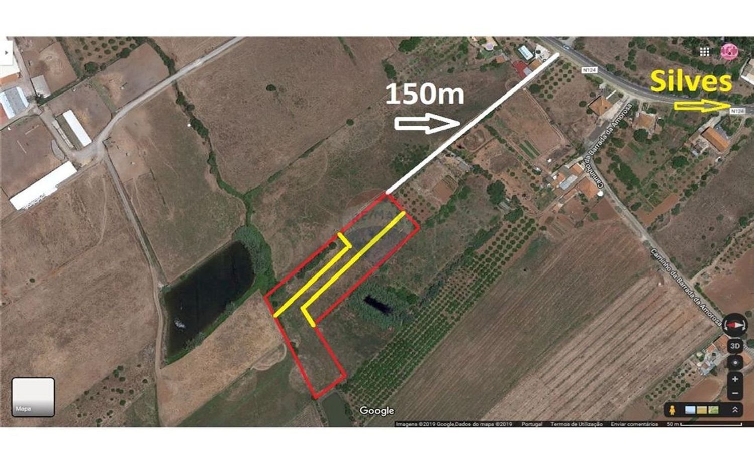 Terreno em São Bartolomeu de Messines, Portugal 920 m² N.º 42469