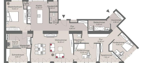 5-Zimmer Wohnung in Wien, Austria, Nr. 129252 14