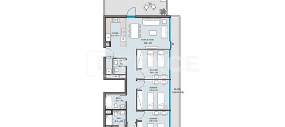 Квартира с 2 спальнями в Masdar City, Абу-Даби, ОАЭ № 181769 2