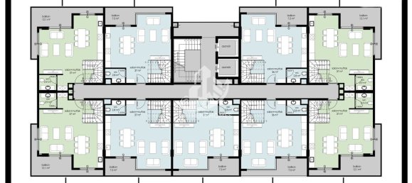 Apartamento 1+1 em Kargicak, Turkey N.º 6845 19