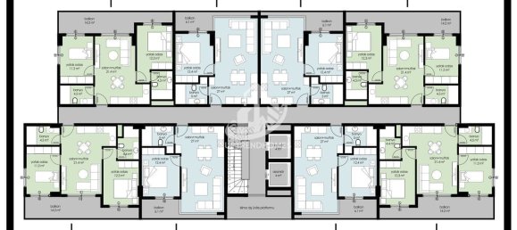 Apartamento 1+1 em Kargicak, Turkey N.º 6845 24