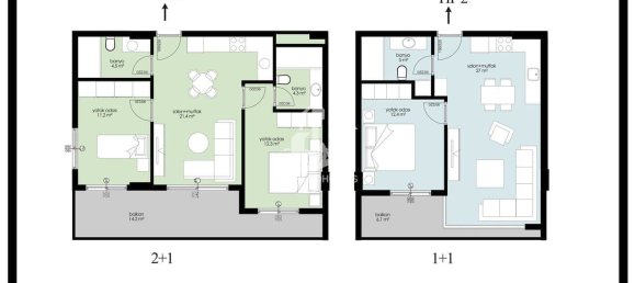 Apartamento 1+1 em Kargicak, Turkey N.º 6845 27