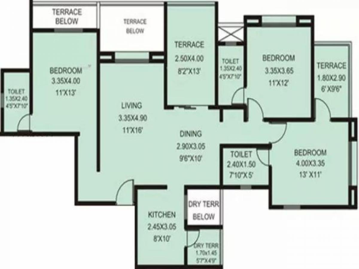 3 bedrooms House in Pune, India No. 49267