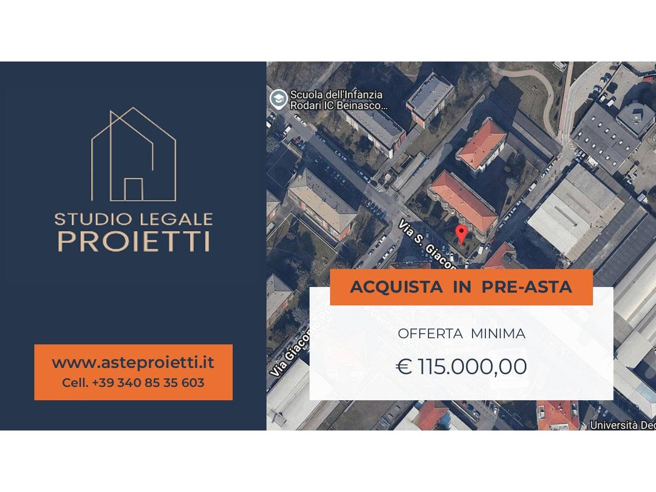 1 bedroom Apartment in Beinasco, Italy No. 308621