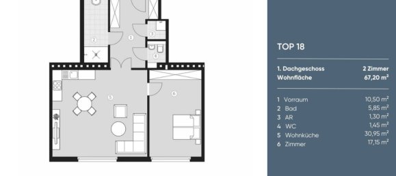 2-Zimmer Wohnung in Wieden, Austria, Nr. 257621 16