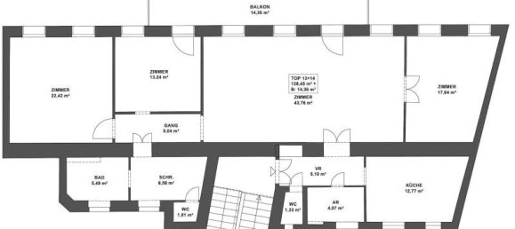 Квартира с 4 комнатами в Маргаретен, Австрия № 172436 18
