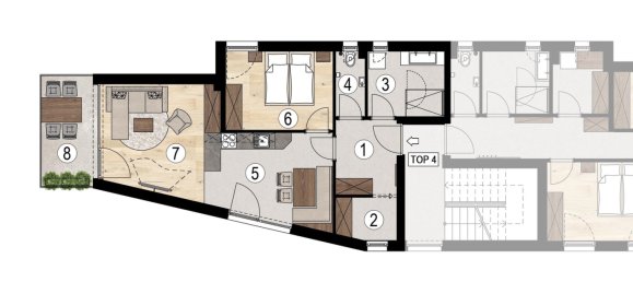 2غرفة شقة في Zirl, Austria رقم 128241 4