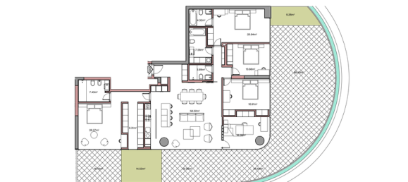 5 Schlafzimmer Wohnung in Mouttagiaka, Cyprus, Nr. 20330 2