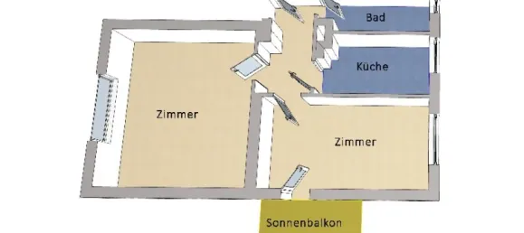2غرفة شقة في Zehlendorf, Germany رقم 107006 6