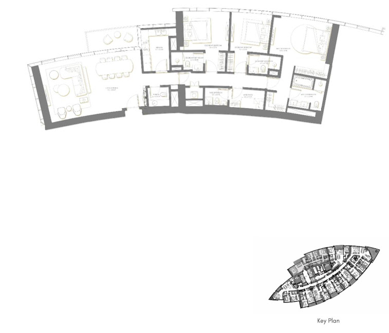 4 Schlafzimmer Wohnung in ONE PALM OMNIYAT, Dubai, UAE, Nr. 59827