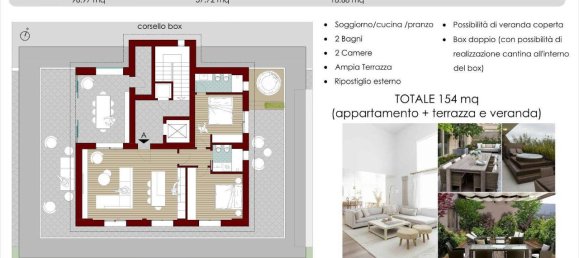 3غرفة بانتهاوس في Cassano Magnago, Italy رقم 168110 4