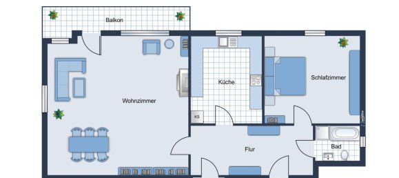 1 غرف نوم شقة في Bochum, Germany رقم 295148 11