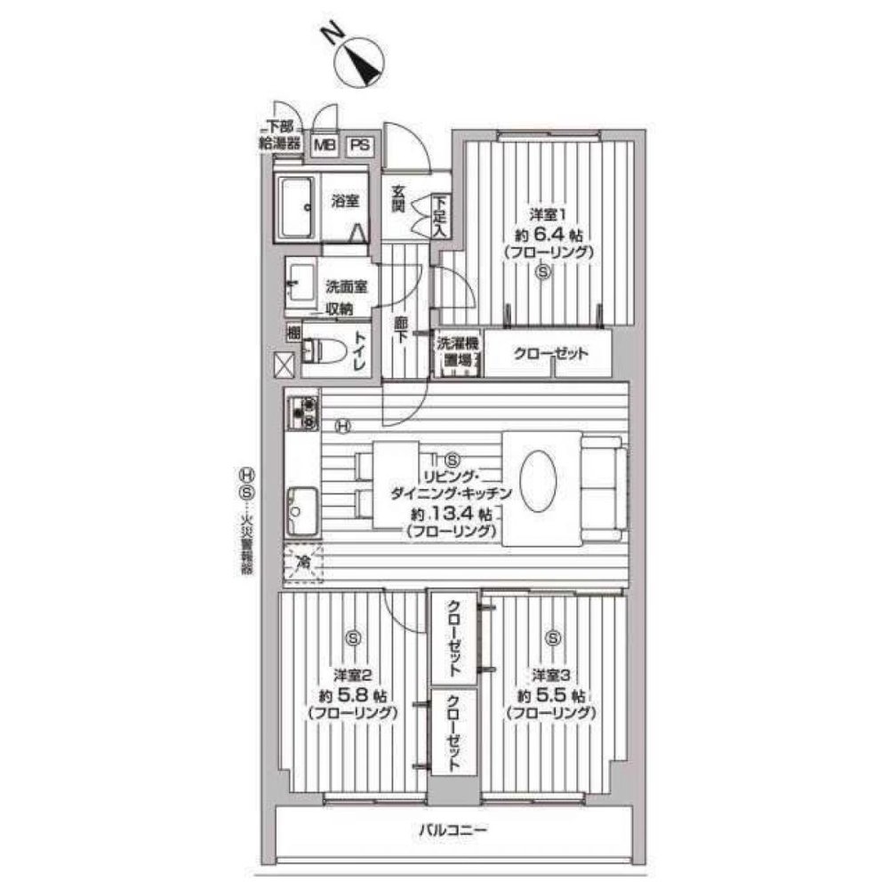 3 bedrooms Apartment in Hyogo, Japan No. 2208