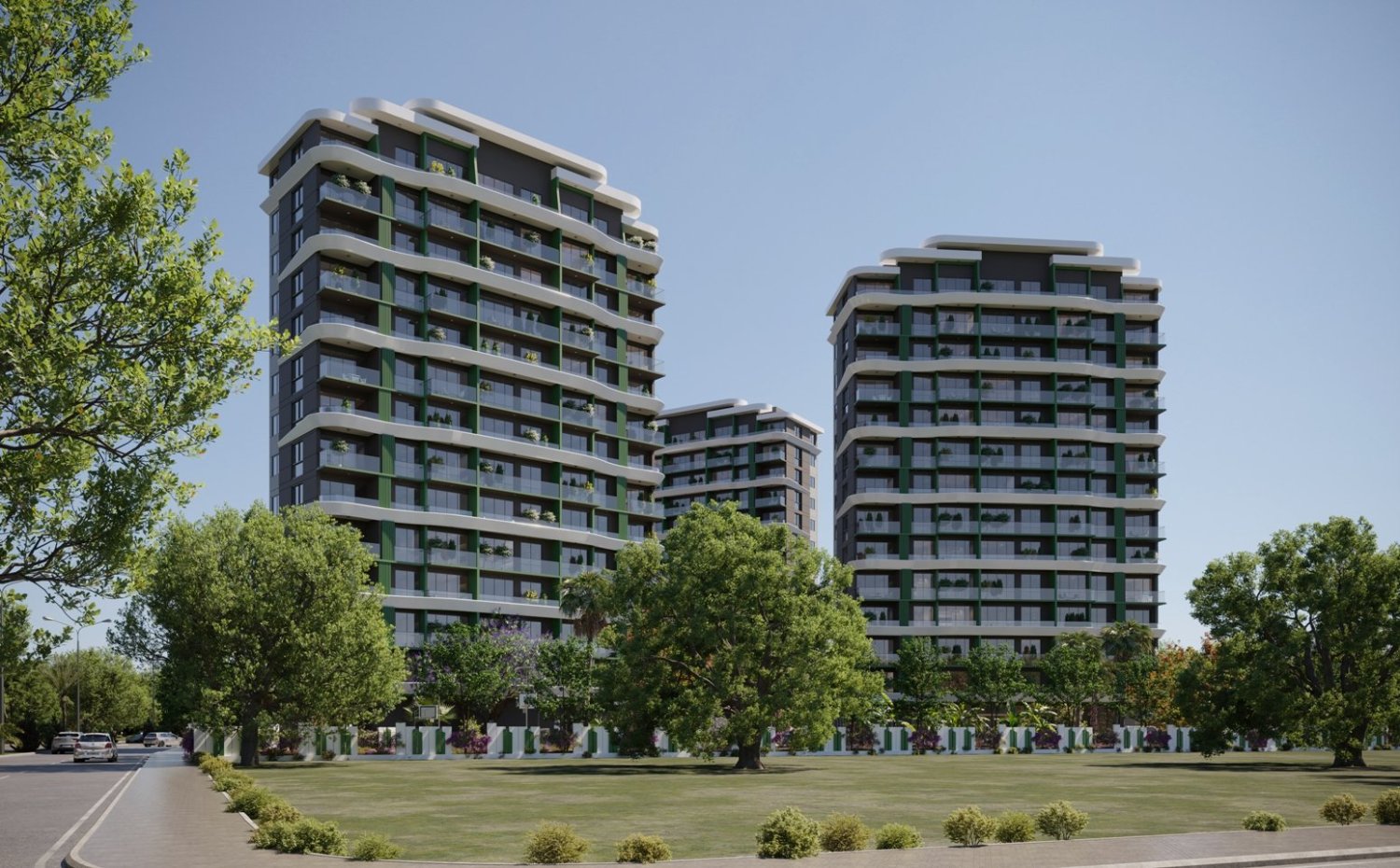 شقة 1+1 في Mersin, Turkey رقم 31848