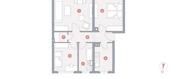 Квартира с 3 комнатами в Барним, Германия № 35711 20