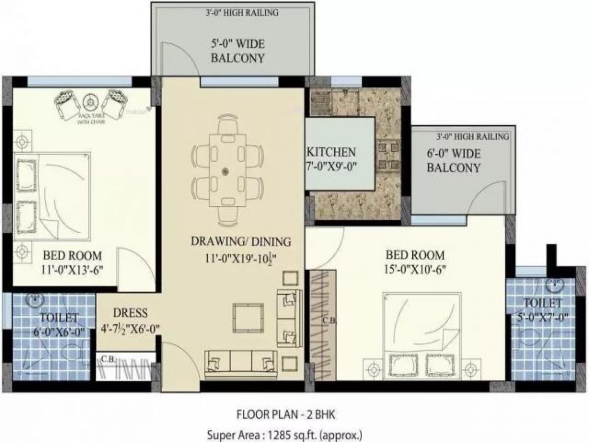 2 Schlafzimmer Haus in Mohali, India, Nr. 47944