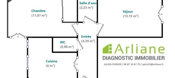 Apartamento de 1 dormitorio en Paris, France No. 177418 9