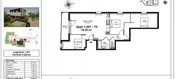 Apartamento de 3 dormitorios en Saint-Jean-de-la-Ruelle, France No. 80593 7