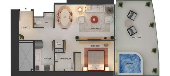 Студия в Даунтаун Дубай (Даунтаун Бурдж Дубай), ОАЭ № 121085 10