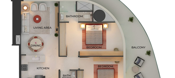 Студия в Даунтаун Дубай (Даунтаун Бурдж Дубай), ОАЭ № 121085 11