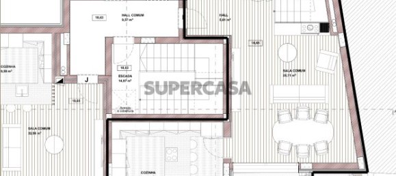 Dúplex de 3 dormitorios en Aveiro, Portugal No. 154629 12