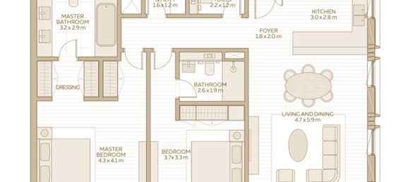 Apartamento de 1 dormitorio en Dubai, UAE No. 121358 7