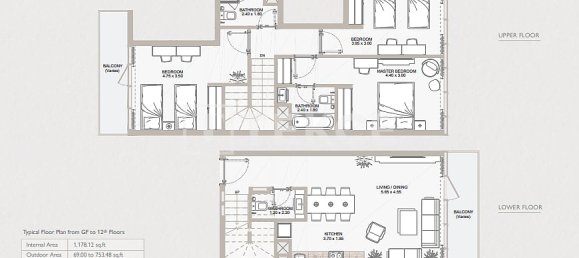 3 dormitorios apartamento en venta en Yas Island, Abu Dhabi, UAE № 181768 7
