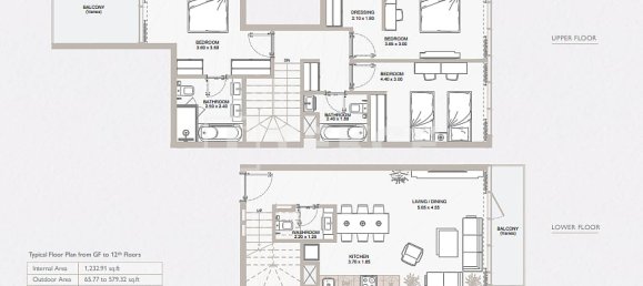 3 dormitorios apartamento en venta en Yas Island, Abu Dhabi, UAE № 181768 4