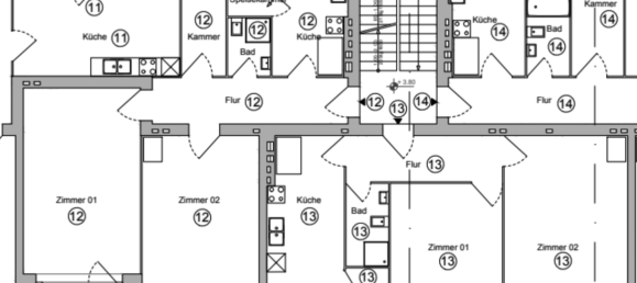 Квартира с 4 спальнями в Вайсензе, Германия № 340272 22