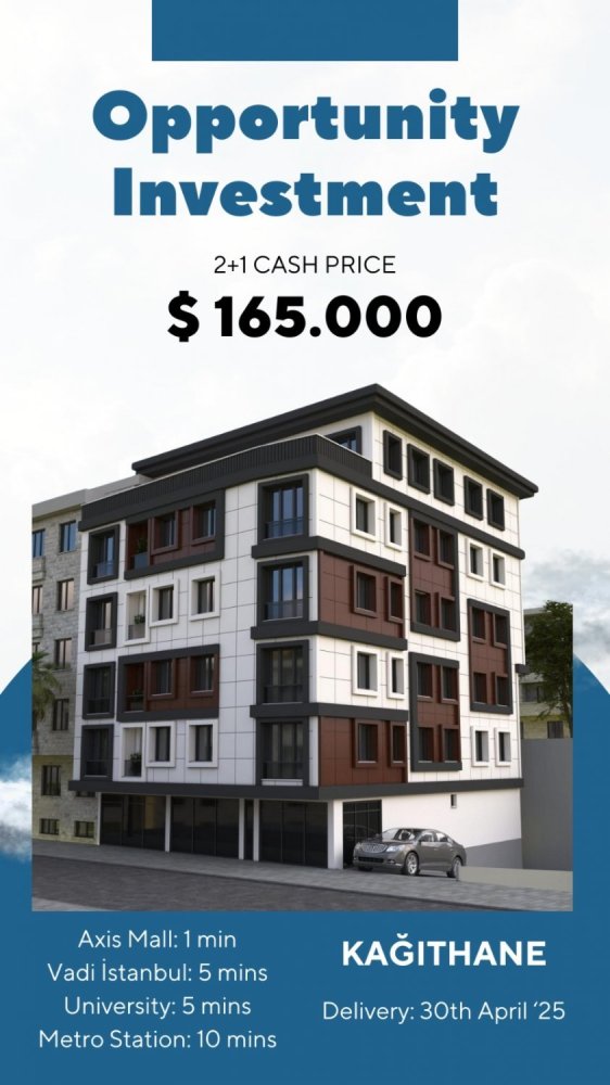 Appartement 2+1 à Kâğıthane, Turkey No. 40789