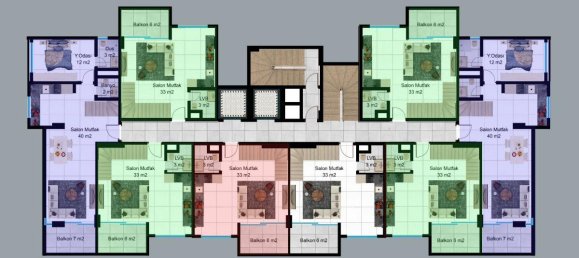 2 rooms Apartment in Alanya, Turkey No. 10110 30