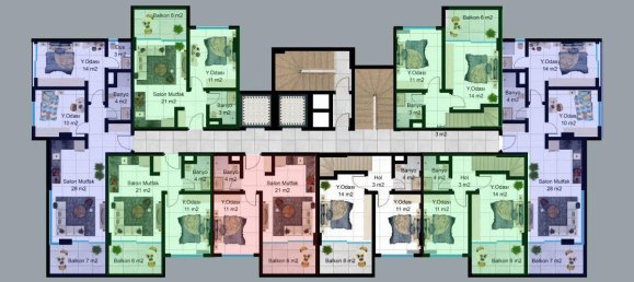 2 rooms Apartment in Alanya, Turkey No. 10110 24