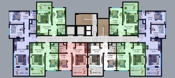 2 rooms Apartment in Alanya, Turkey No. 10110 23